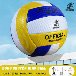 Bóng Chuyền Da Chính Hãng King Ball Quả Bóng Chuyền Giá Rẻ Học Sinh Viên Tập Luyện Thi Đấu