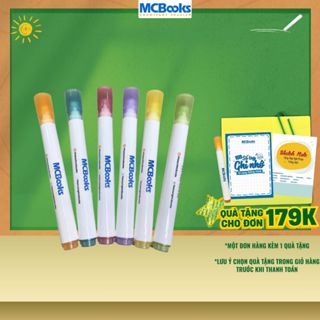  Bút đánh dấu highlight bút nhớ dòng dạ quang nhiều màu học ngoại ngữ MCBooks 
