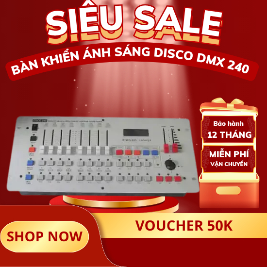|Bàn điều khiển disco 240| Bàn Điều Khiển Ánh Sáng DMX 512 (DMX 192)