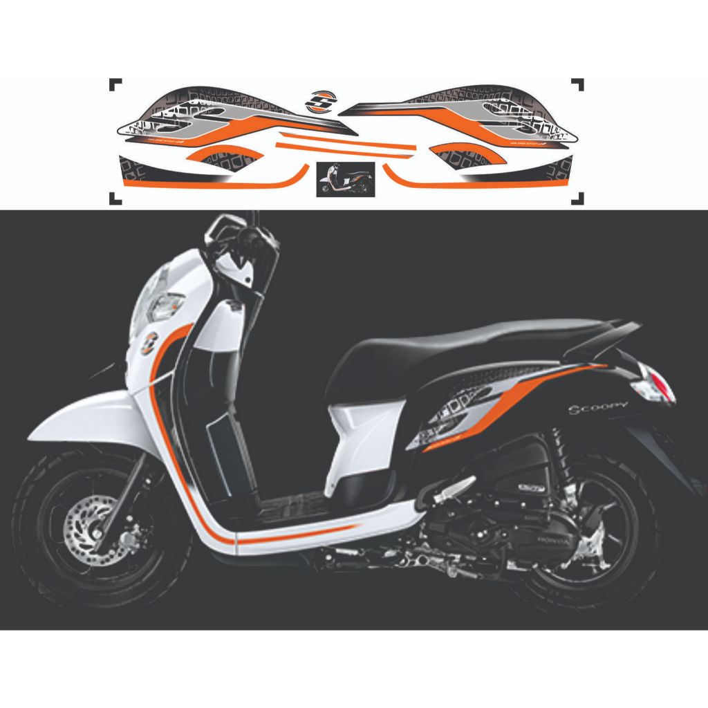 TEM DÁN XE SCOOPY , TEM CAO CẤP IN 3 LỚP KHÔNG PHAI MÀU , DỄ DÁN