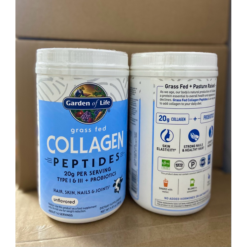 Bột Garden Of Life Grass Fed Collagen Peptides 280g