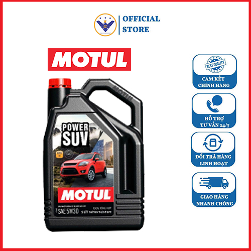 Dầu nhớt động cơ ô tô MoTul SUV 5W30- Can 5L