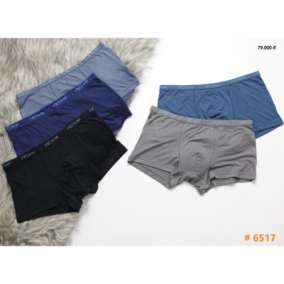 Combo 3 Quần lót nam boxer FREEMAN chất liệu visco mềm mịn, thoáng mát 6517
