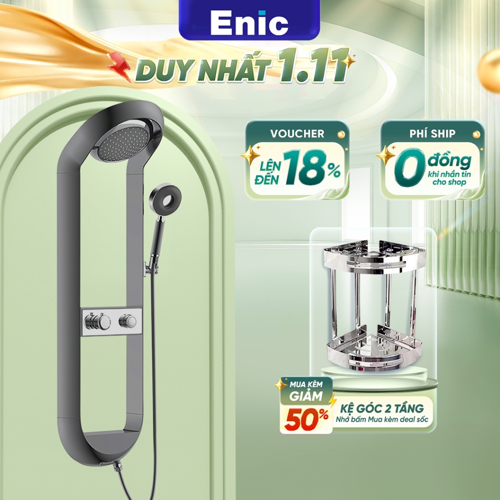 Bộ vòi sen tắm cao cấp Enic M1,M3 điều chỉnh nóng lạnh, tiết kiệm nước, áp lực nước mạnh mẽ.