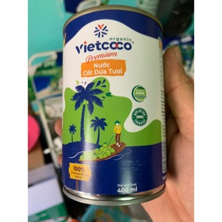  NƯỚC CỐT DỪA ORGANIC VIETCOCO Lon 400ml 