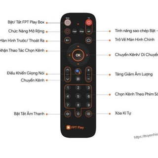  Remote điều khiển Giọng Nói FPT play Box Sử Dụng Cho Đầu 2018-2019-2020 Hàng Chất Lượng ,Bh 3 tháng 