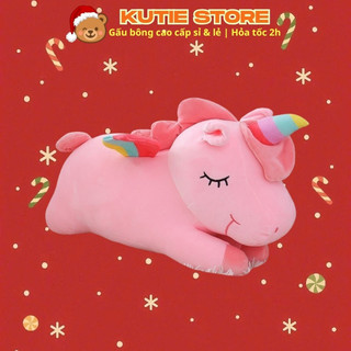  GẤU BÔNG KỲ LÂN UNICORN HỒNG GẤU BÔNG NGỰA PONY ĐÁNG YÊU 