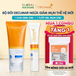  Decumar Advanced: Gel ngừa mụn Sữa rửa mặt mờ sẹo thâm kiểm soát nhờn đẹp da 