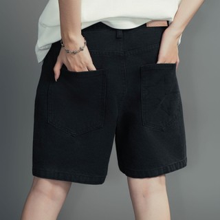 Quần Short Canvas SLY Classic washed màu đen