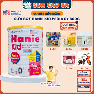  Sữa bột Nutricare Hanie Kid 0+ cho trẻ biếng ăn suy dinh dưỡng  LON 800g  