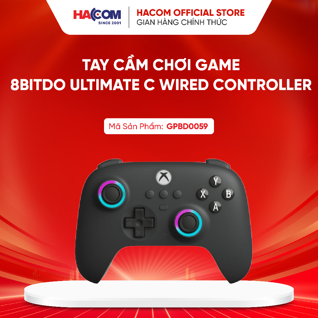 Tay cầm chơi game 8BitDo Ultimate C Wired Controller- bảo hàng 12 tháng
