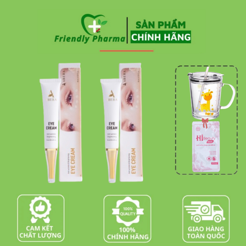 KEM THÂM MẮT ABERA - Giúp Giảm Thâm Mắt, Nếp Nhăn Vùng Mắt, Làm Cho Vùng Da Mắt Sáng Mịn Và Đều Màu