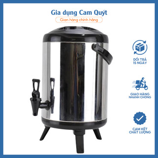  Bình ủ trà giữ nhiệt Inox 304 cao cấp bình đựng nước có vòi chuyên dụng tiện lợi 6 lít -12 lít 