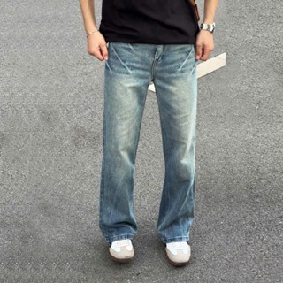  Quần Jean loe Douyin Wash Loang Vintage Unisex Form Suông Thời Trang Nam Nữ Y2K Streetwear 