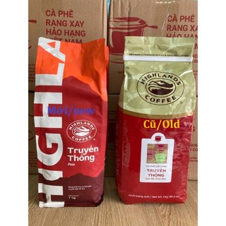  Gói 1kg Cà phê bột Truyền thống Highlands Coffee  bao bì mới  