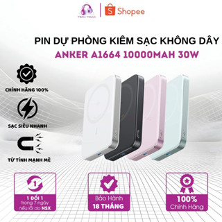  Pin Dự Phòng Từ Tính Kiêm Sạc Không Dây ANKER MagGo A1664 – 10000mAh 30W Chuẩn Qi2 