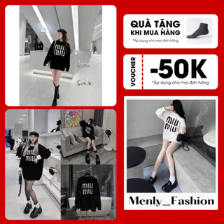  Áo Len Sweater Miu Miu Form Rộng Dáng Hàn Quốc Chất Len Dệt Lông Thỏ Mềm Mịn Không Xù Áo Len Form Rộng Dáng Dấu Quần 