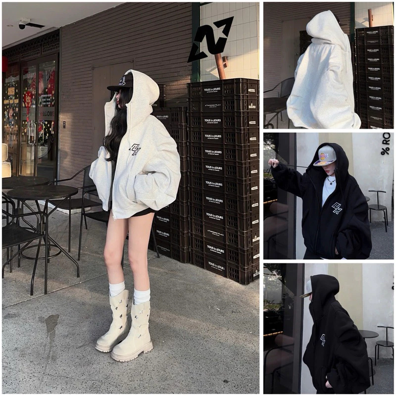 🔥New 2025🔥áo Khoác Nam Nữ Thu Đông Hoodie Zip "Nk" / Fromboxy - N.E.K.K Mẫu Vip 2025