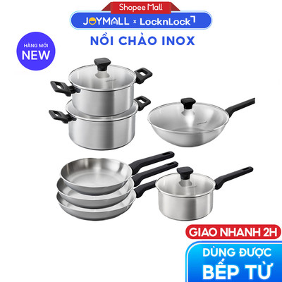 Nồi Chảo Inox 304 LocknLock Daily STS PPW, Hàng Chính Hãng, Dùng Được Mọi Loại Bếp - JoyMall