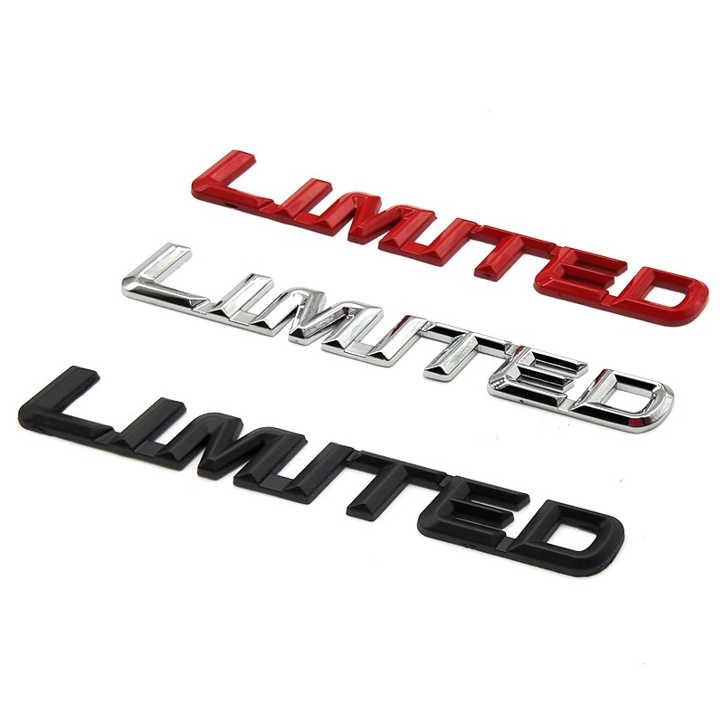 Decal chữ kim loại limited, chi tiết nhỏ, khẳng định đẳng cấp xe bạn