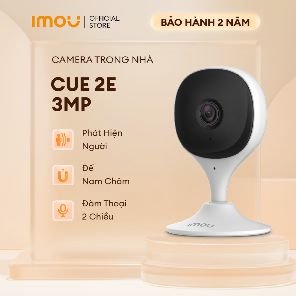 Camera Wifi trong nhà Imou Cue 2E 3MP I IPC-C32SP I Đàm thoại 2 chiều | Báo động âm thanh