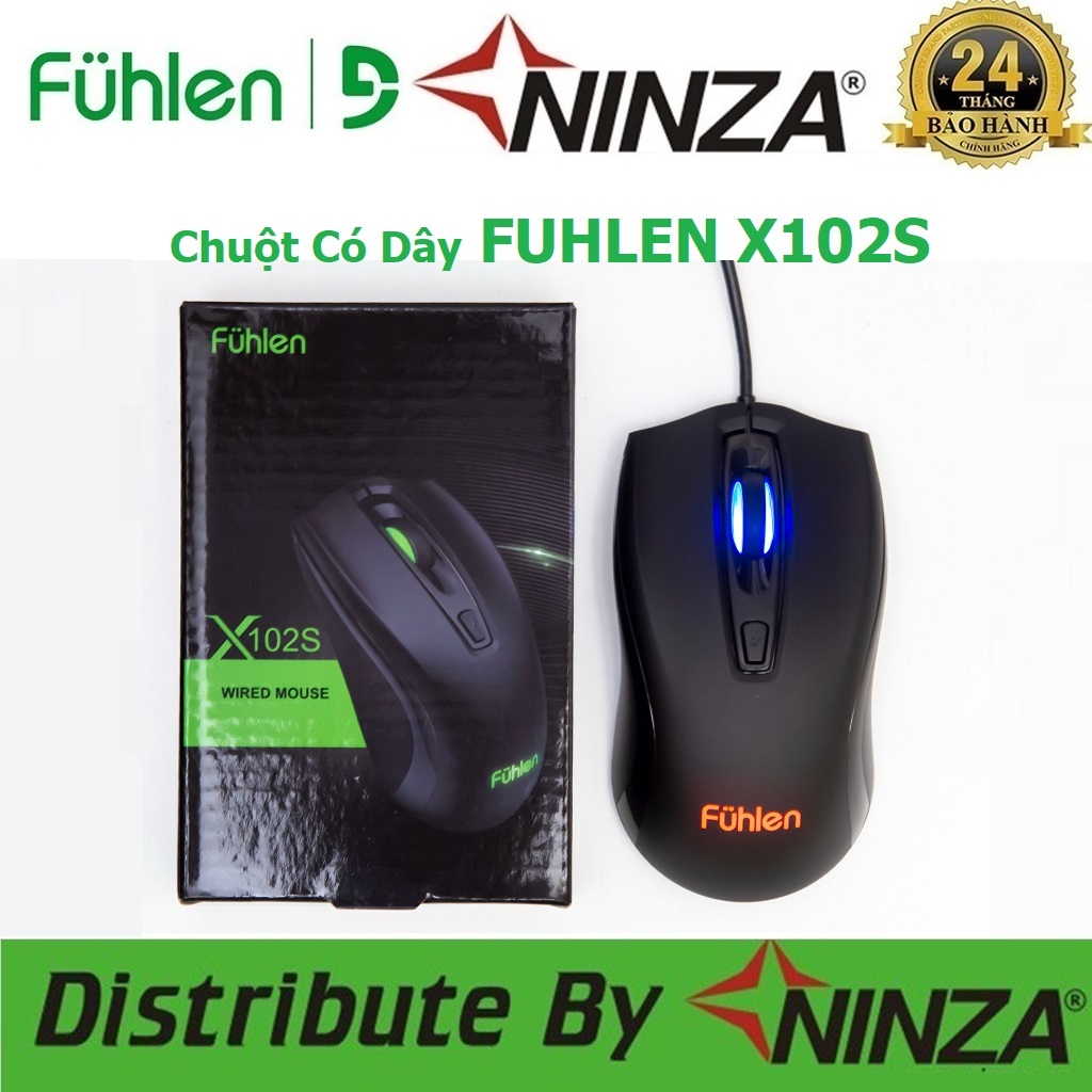 Chuột Gaming có dây Fuhlen X102S - Hàng Chính Hãng Ninza Bảo Hành 2 Năm