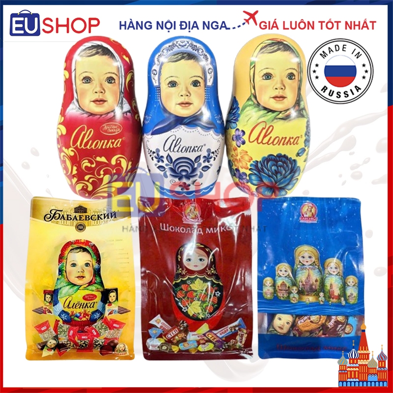  Kẹo Socola Nga Slavyanka Mix vị 