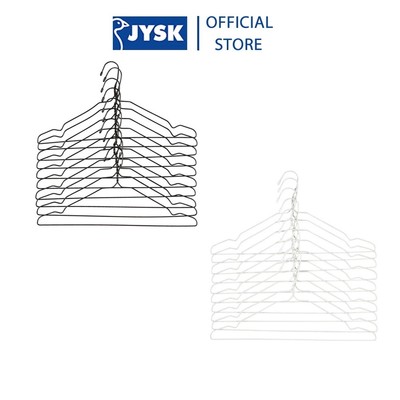 Bộ 10 móc áo | JYSK Tonni | kim loại | nhiều màu | R43xC21cm