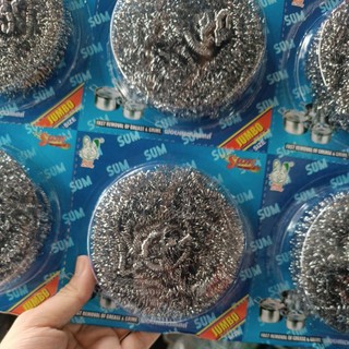 Vỉ 12 miếng Bùi nhùi sắt/cước chà xoong nồi Sum