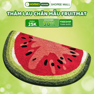  Thảm Lau Chân Lông Cừu HOMIES Bedding & Décor Thảm Chùi Chân FRUITMAT Hình Hoa Quả Ngộ Nghĩnh 40x60cm 