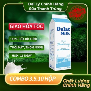  Set 3 5 9 Hộp Sữa Dalatmilk Thanh Trùng Không Đường 950ml Giao Hỏa Tốc Trong Ngày Đại  Lý Chính Hãng 