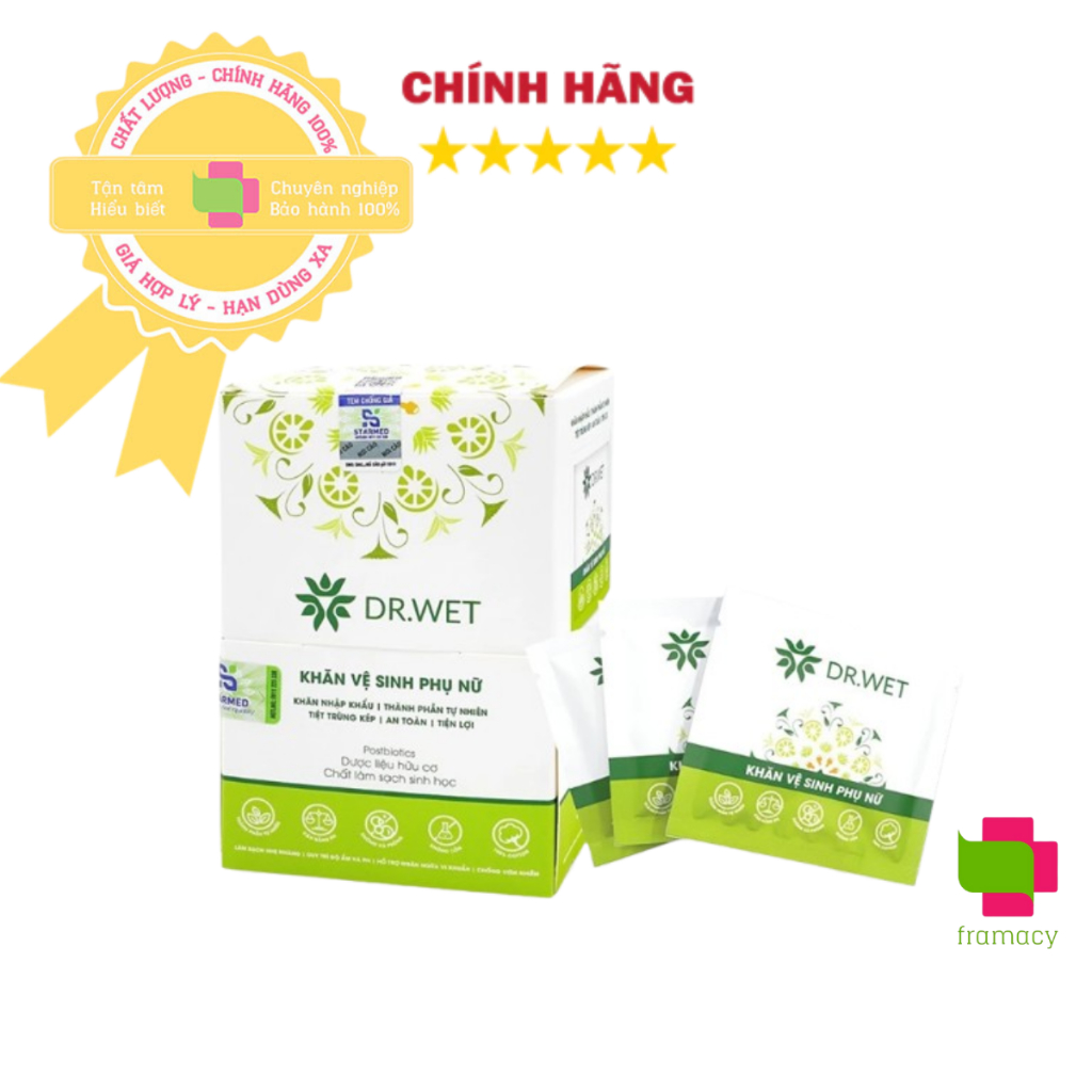 Dr.Wet Khăn vệ sinh phụ nữ, Việt Nam (25 gói)