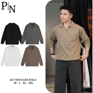  Áo Thun Nam PN STORE Dài Tay Cổ V Form Rộng Thoải Mái Phong Cách Trẻ Trung Năng Động PLDT01 
