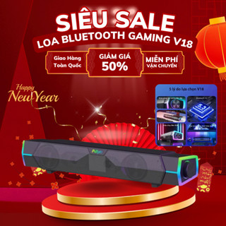  Loa Máy Tính Để Bàn Có Mic Led Rgb NIYE V18 - Loa Vi Tính Laptop PC Có Dây Bass Mạnh 