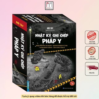  Sách - Combo hộp 3 cuốn Nhật ký ghi chép pháp y  tập 1,2,3  