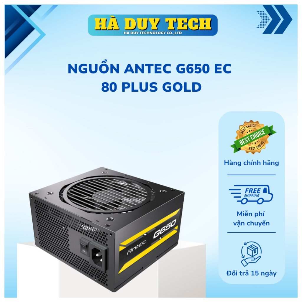 Nguồn ANTEC G650 EC 80 Plus Gold - Chính Hãng - BH 36T - Hà Duy Tech