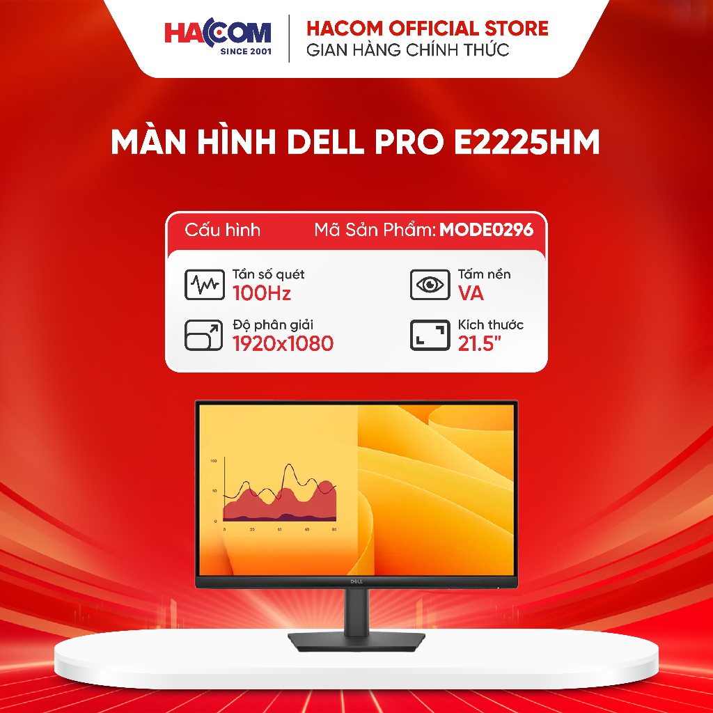 Màn hình Dell Pro E2225HM (21.5 inch/FHD/VA/100Hz/5ms)