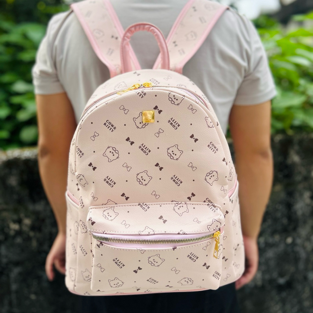 Balo da PU Kitty Cow size 40cm mẫu mã thời trang, trẻ trung