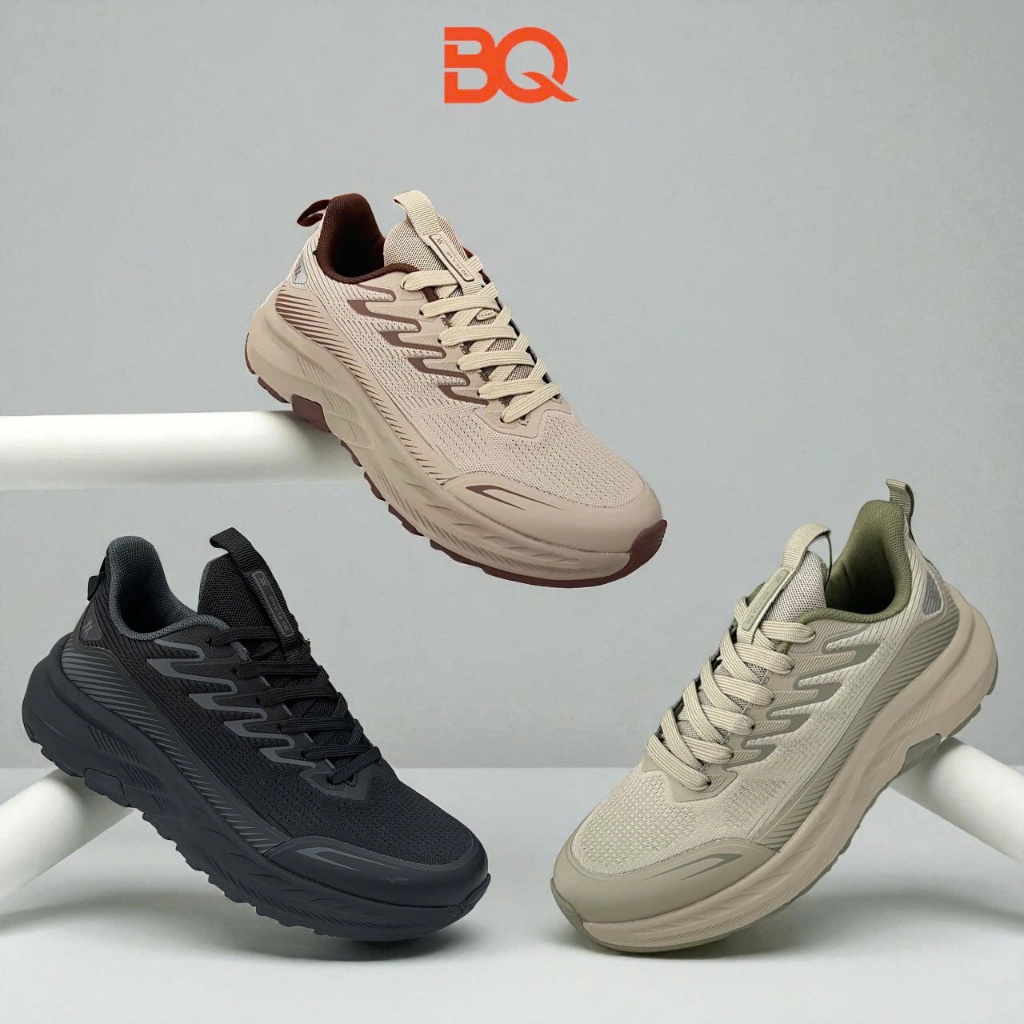 BQ | Giày nam size 39-44 Giày thể thao cao cấp cổ thấp vải thoáng khí đế siêu nhẹ êm chân TTM0042