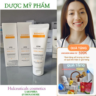    CHÍNH HÃNG  TEM VN   Kem chống nắng BIOMEEK huyết tế bào UVM SUNBLOCK  nâng tone kiềm dầu mụn 40ml 