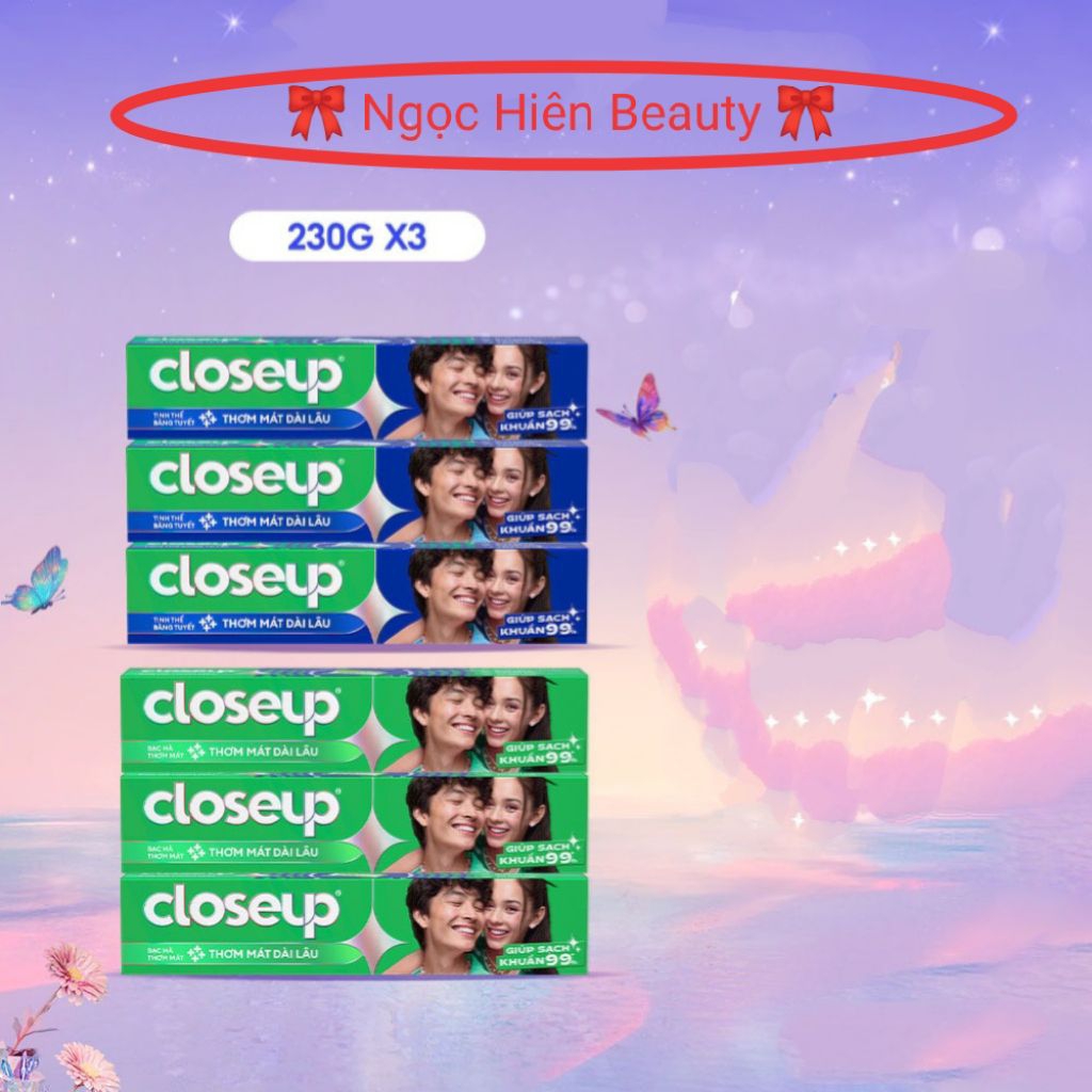 (Combo 6 Tuýp) Kem đánh răng CLOSEUP 230g