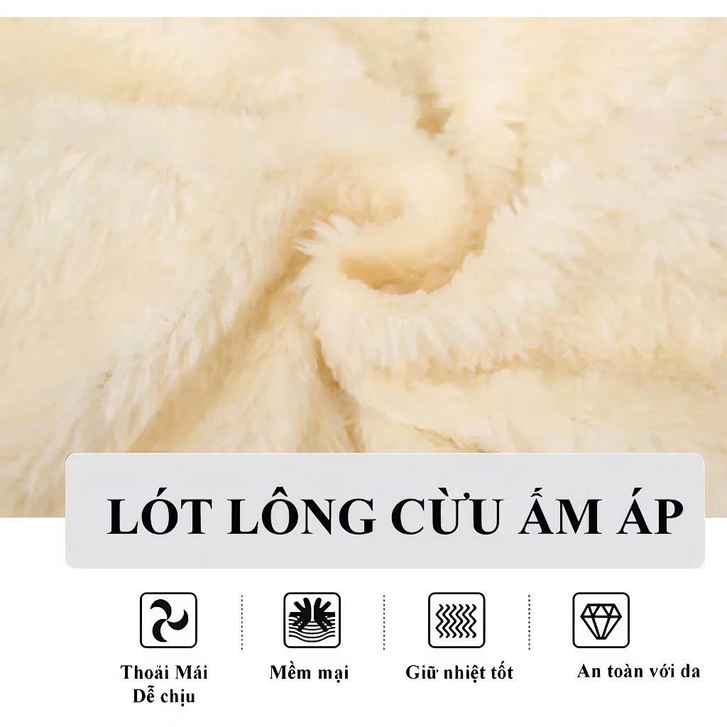 Áo Phao Lót Lông Cừu Cổ vải Cao Cấp, Áo Khoác Unisex Nam Nữ Đại Hàn Dày Dặn Chống Rét Giữ Ấm- Xưởng Nhung | BigBuy360 - bigbuy360.vn