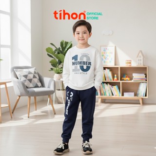  Set bộ bé trai TIHON cao cấp chất liệu mềm mại ấm áp họa tiết siêu xinh cho bé SET0744037 