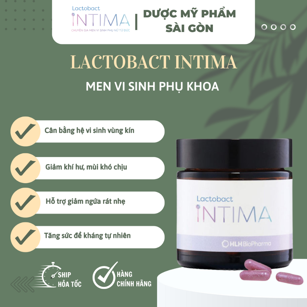 Lactobact Intima - Men vi sinh phụ khoa bổ sung lợi khuẩn từ Đức