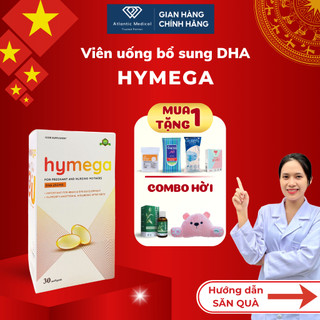   Quà Xinh  Dầu Cá HYMEGA Tinh Khiết Bổ Sung DHA Cho Mẹ Bầu Bổ Não Mắt và Tim Mạch Hộp 30 Viên 
