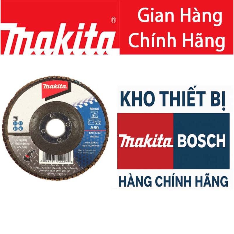 Đĩa nhám xếp 100mm Makita D-63410 Chính Hãng