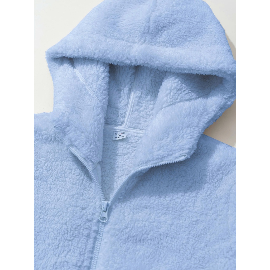 [CÓ MŨ- TĂNG 1 SIZE] Áo khoác lông cừu nữ mũ liền TOKYOLIFE 40001958 | BigBuy360 - bigbuy360.vn