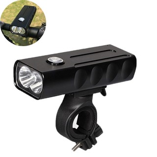 Đèn pin siêu sáng loại 6h T6 2 bóng chất liệu nhôm sạc USB