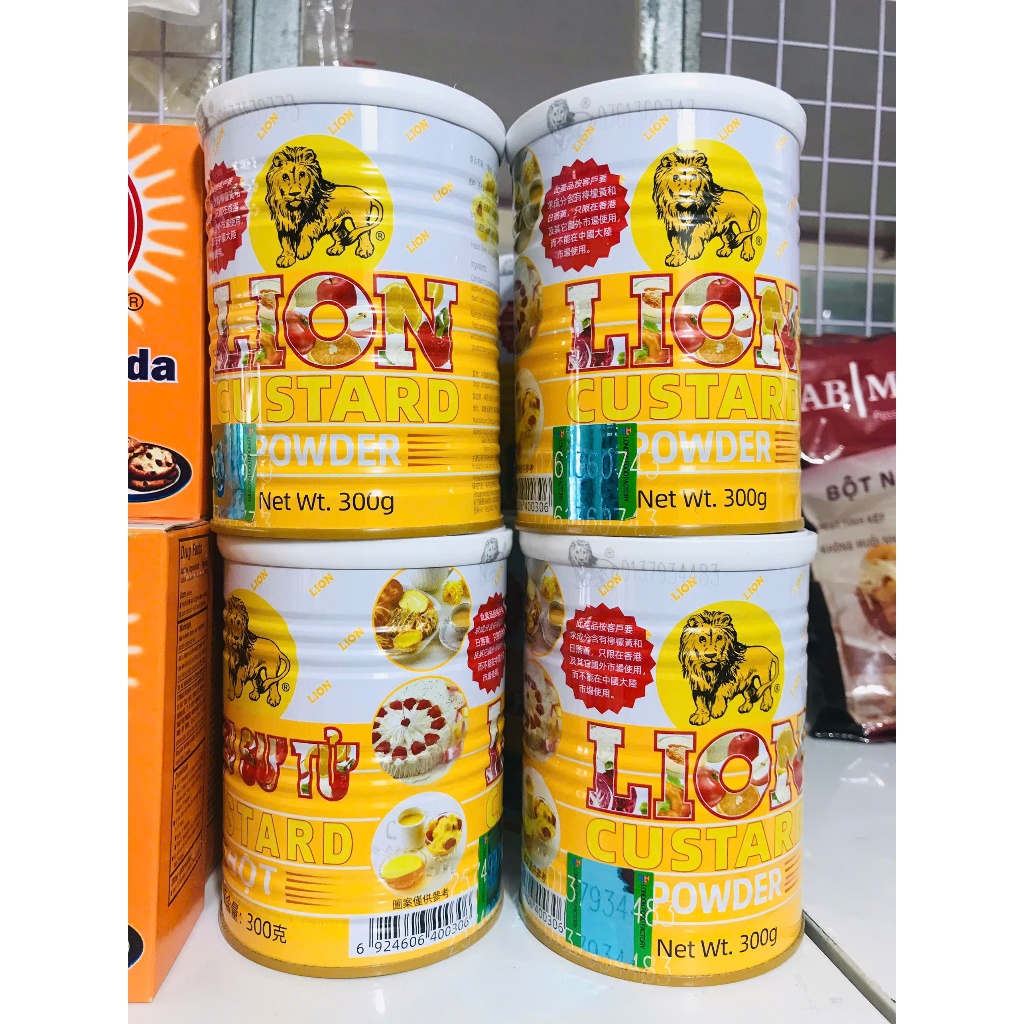 Bột Sư Tử (Custard Lion) làm bánh