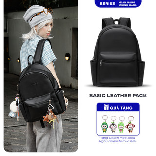  Balo Da Berise Basic Leather Pack Unisex nam nữ Đựng vừa Laptop 15,6inch Da cao cấp chống nước 